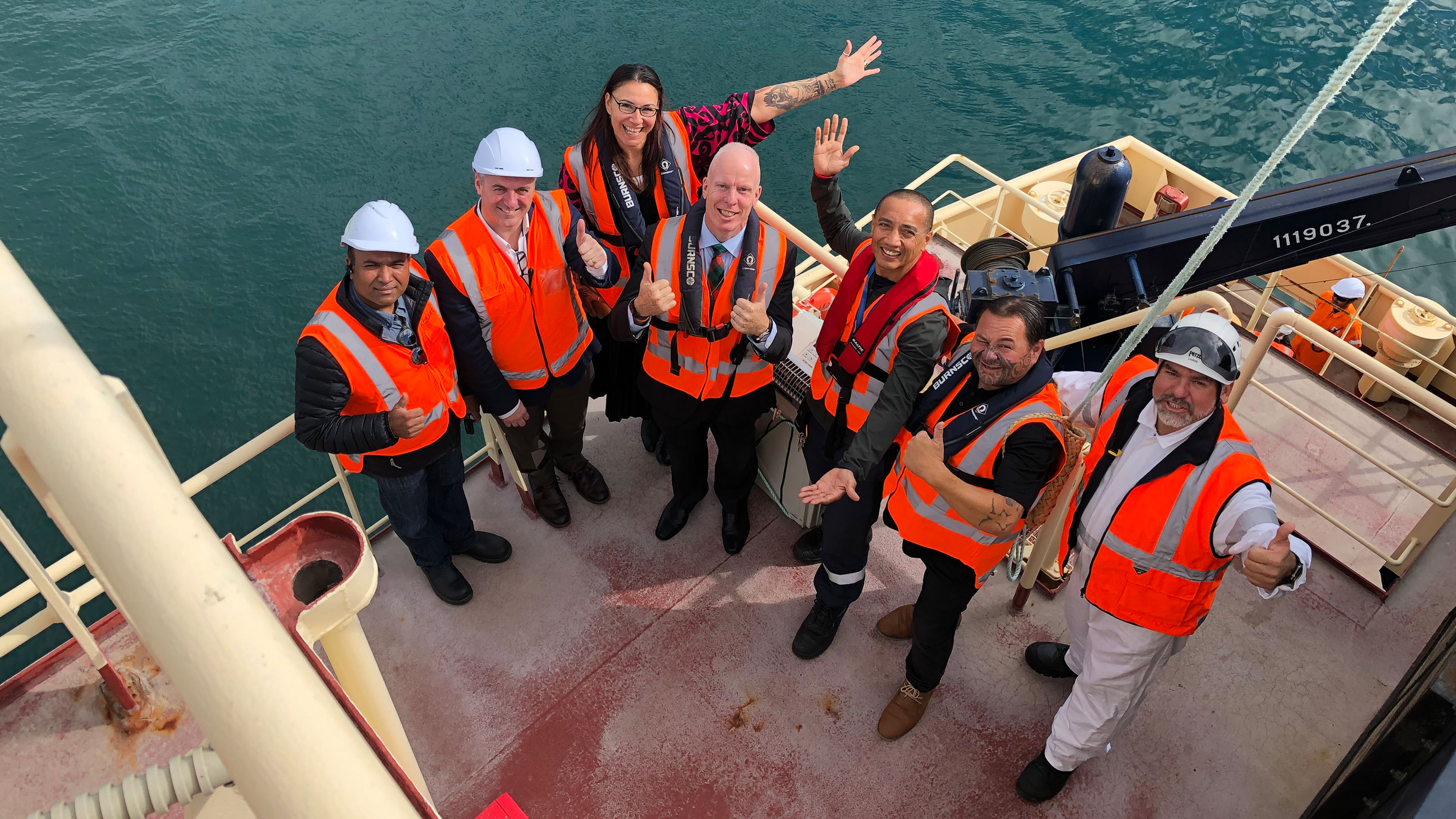 Image A traditional whakatau (welcoming ceremony) attended by Mobil staff, local dignitaries and members of local Iwi (Māori tribal groups) welcomed the MT Korimako to its new home at Tauranga Moana’s (Tauranga harbour’s) seaport on Friday 30 April