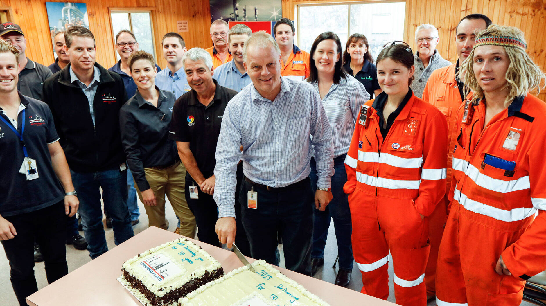 Image Photo The Longford Plants team celebrate the 50 year anniversary.