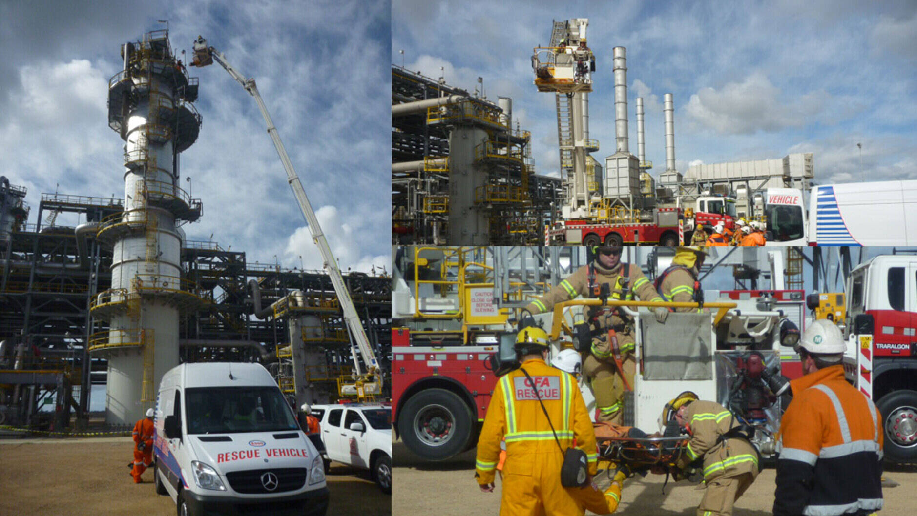 Image Photo  Longford Plants during the recent simulated emergency response exercise.
