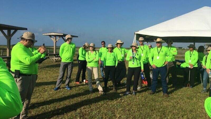 Image ExxonMobil employees participated in a safety training conducted by the ExxonMobil Americas
Regional Response Team in Galveston, Texas.